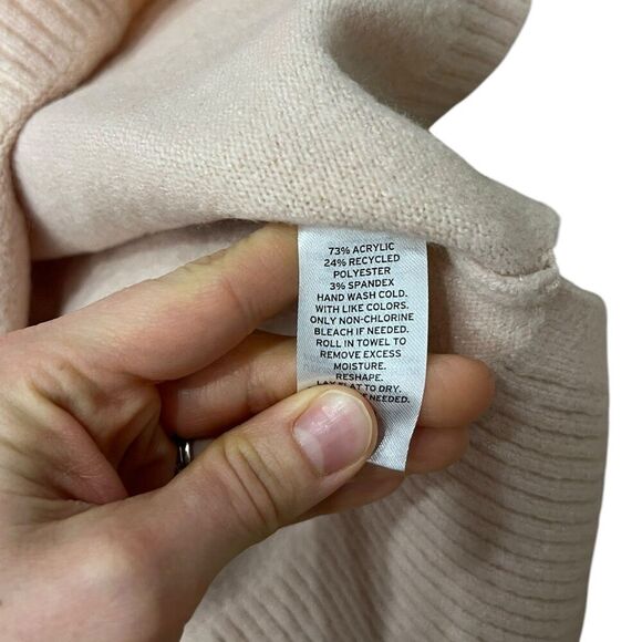 Caslon Light Pink Relaxed Turtleneck Sweater S - Picture 4 of 4